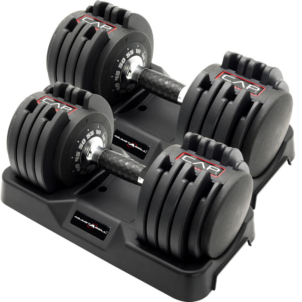 Adjustable Dumbbell Set 12.5 LB 25 LB 55 LB O570