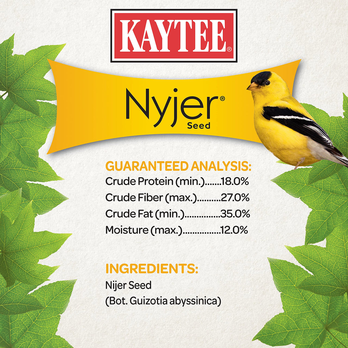 Nyjer Seed for Finches & Other Wild Birds, 20 Pounds B2228