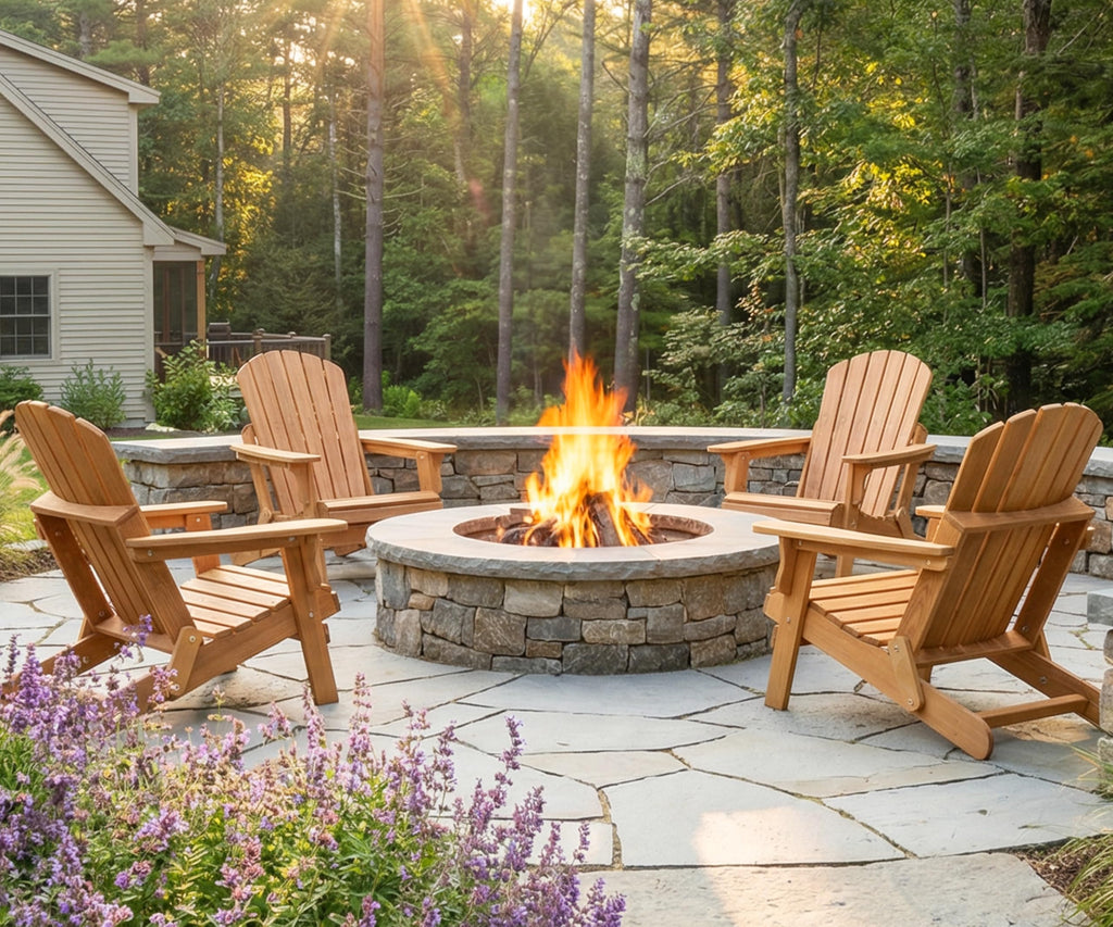 Oversize Wooden Outdoor Folding Chair Set of 2 Z51108