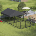 Outdoor Dog Kennel with Dog Fence S663059