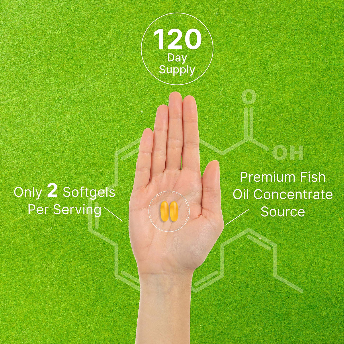 240 Softgels Lemon Flavor DHA 1000mg EPA 500mg Omega-3 Softgels T5280